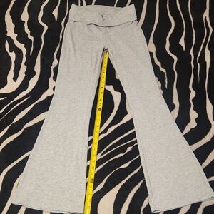 Gray Woman's Flared Bottoms